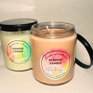 100% Organic Soy Hand Poured Candles